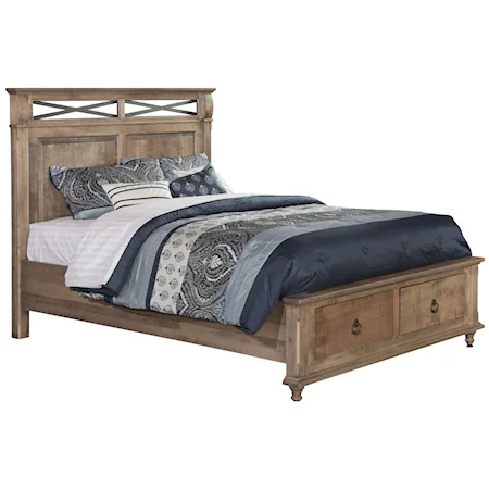 Queen Storage Bed with 2 Drawers